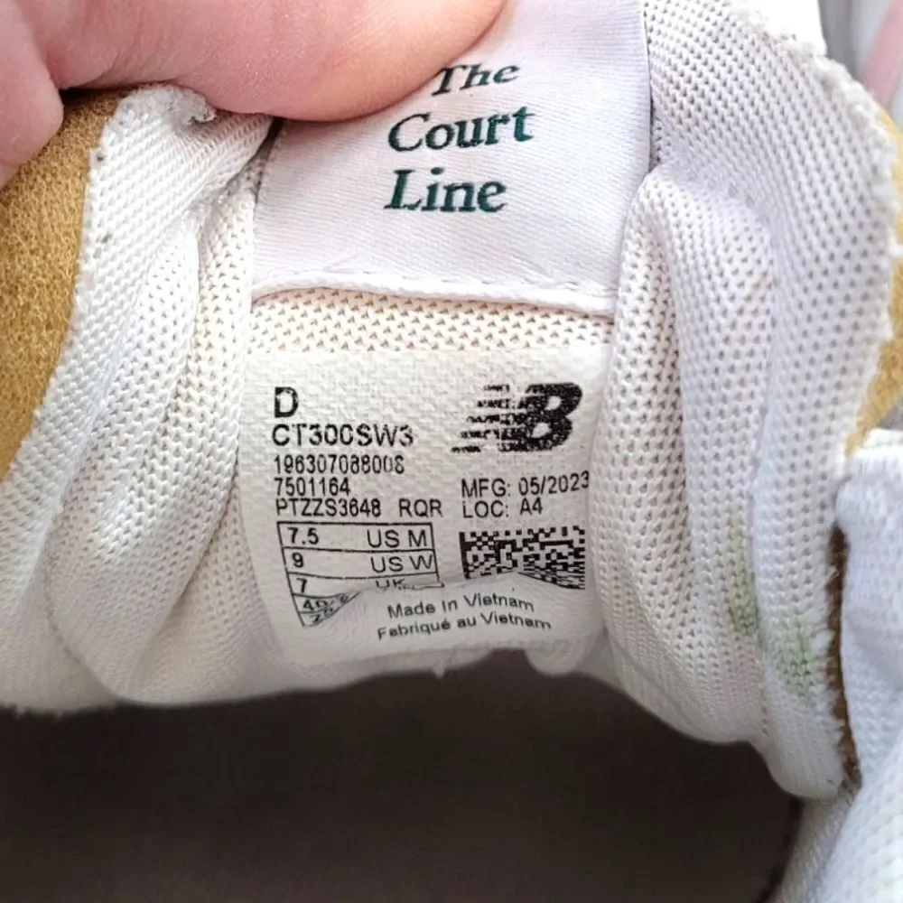 New Balance White CT300 v3 Court Sneaker Size 9